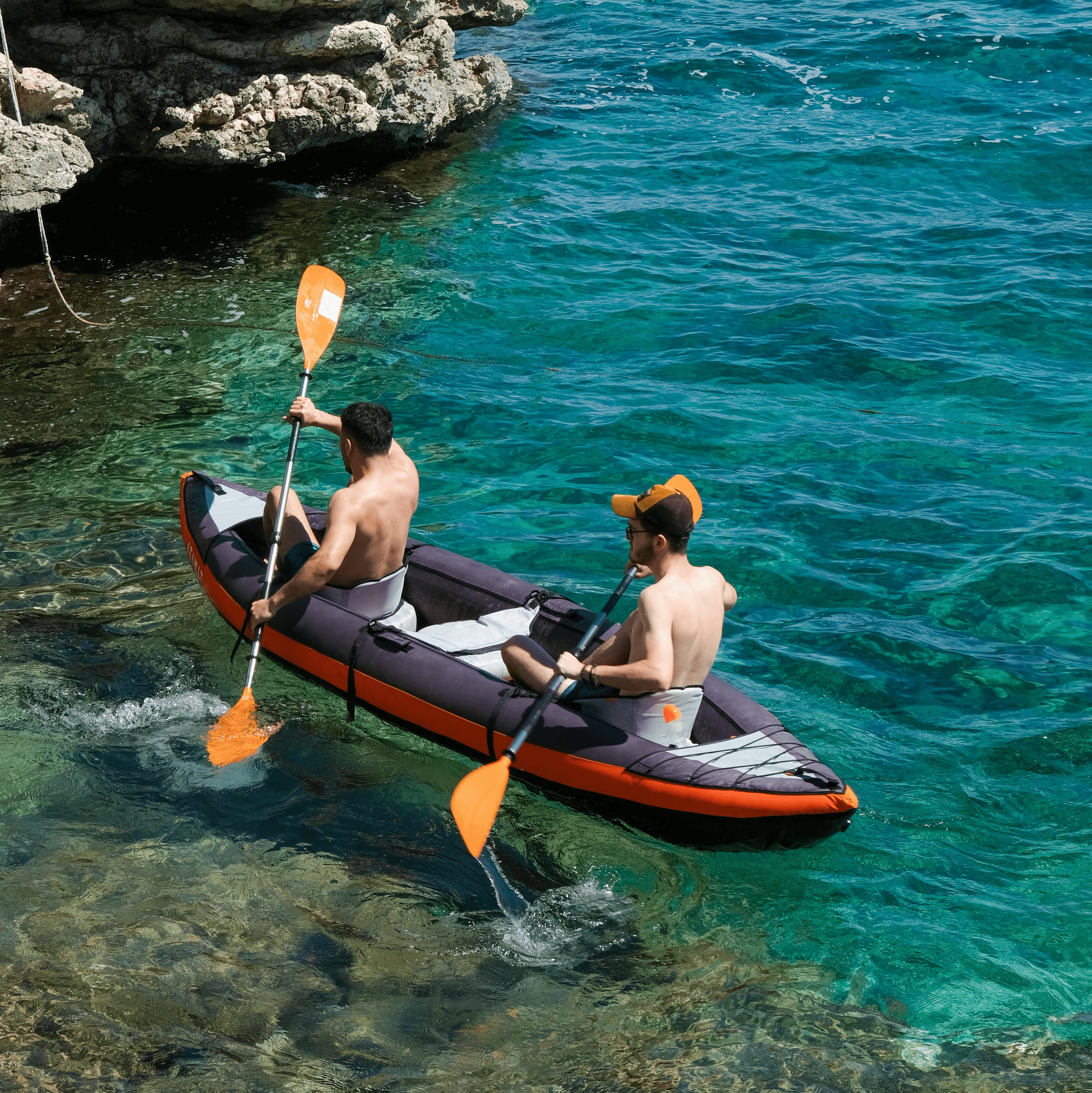 Front view of Inflatable Kayak