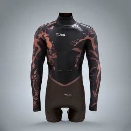 Front view of Underwater Camouflage Wetsuit