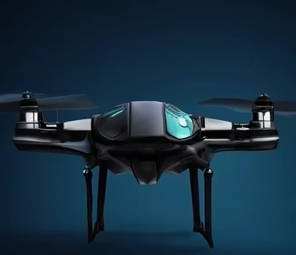 Front view of Underwater Drone