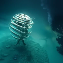 Front view of Underwater Kinetic Sculpture