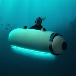 Front view of Underwater Scooter