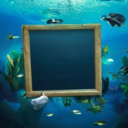 Front view of Underwater Writing Slate